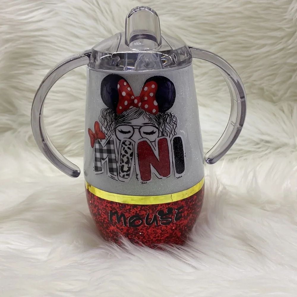 MINNIE MOUSE EARS Custom Glitter Tumbler - Picture 4 of 12